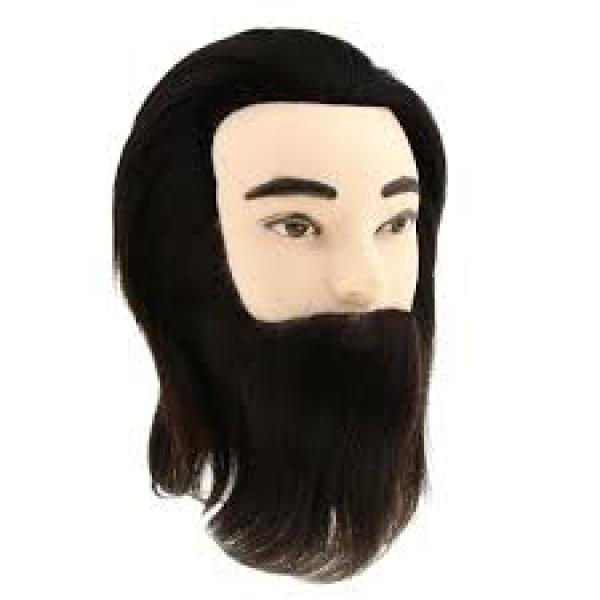 Bill Male Mannequin Head 100% Human Hair With Beard Finishing Touch Wangaratta