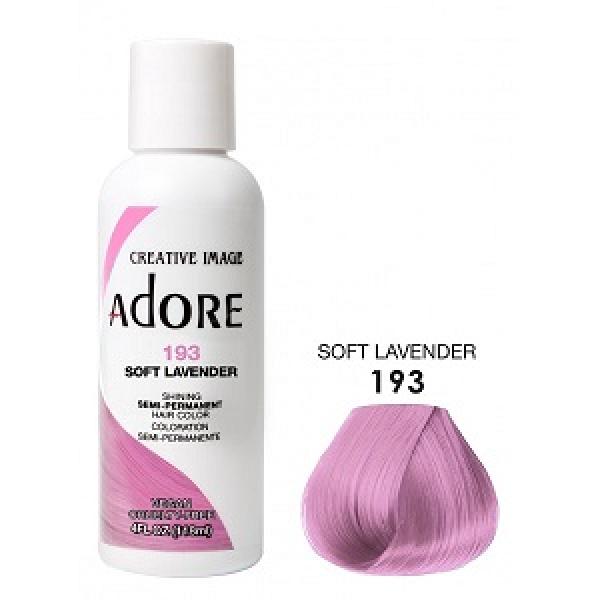 Adore Plus Semi Permanent Hair Colour Soft Lavender 118ML Adore