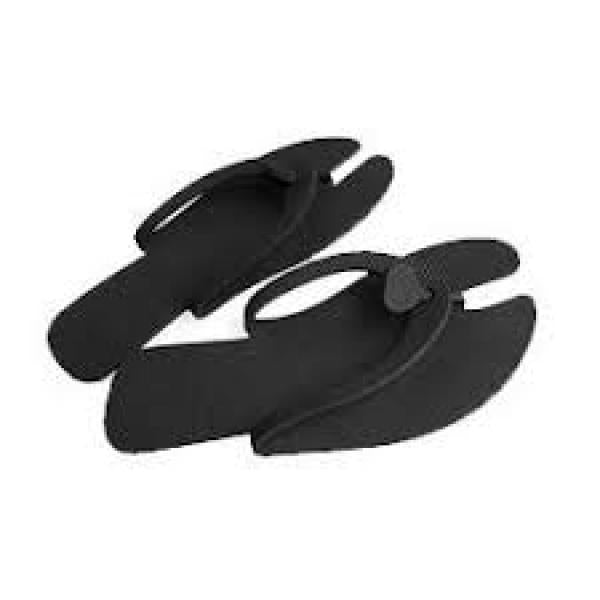 Pedicure Slippers Black 10 Pairs Per Pack. Finishing Touch Body Hair And Beauty Supplies