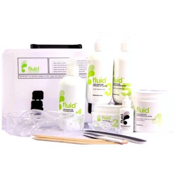 Mancine Manicure Lime Fluid System Professional Kit In Case Mancine