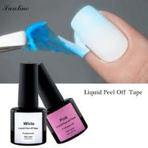 Finishing Touch Pink Or White Liquid Palisade Nail Polish Application Protector Easy Peel 7ML Indiana Nails