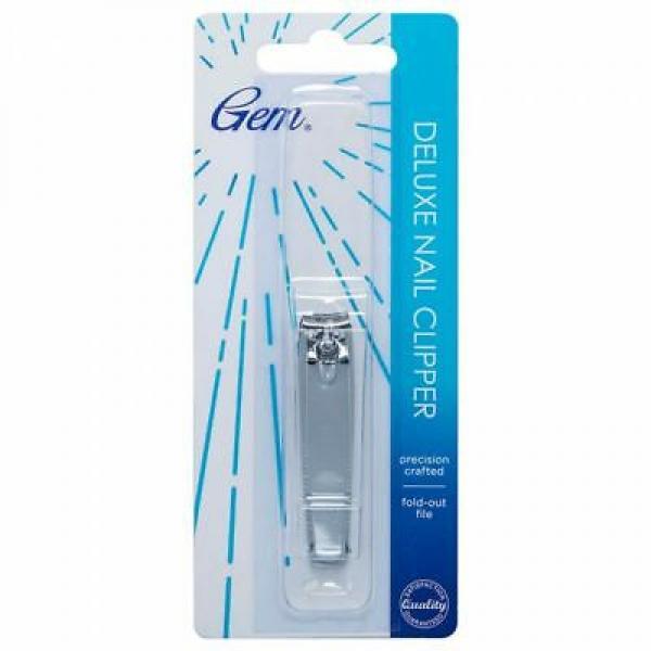 Gem Fingernail Clipper With File Chrome Small Gem