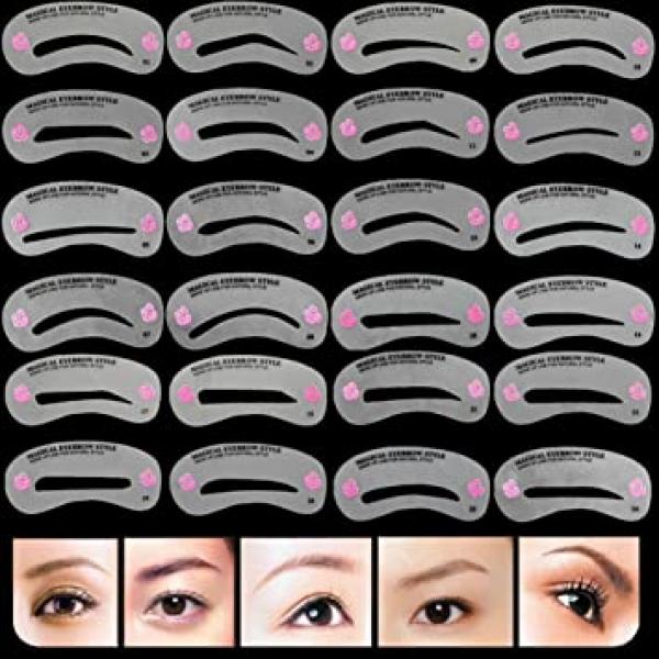 Georgia Ella Cosmetics Eye Brow Stencils Reusable 24 Pack Georgia Ella Cosmetics