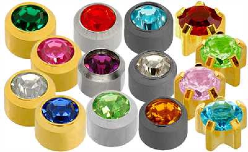 Caflon Blu Studs Stones, Crystal, Gold, Silver And Assorted Colors Salon Use Cassette Per Unit EACH .. One Only Caflon
