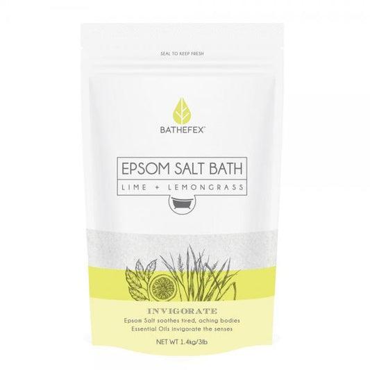 Bathefex Epsom Salt Lime And Lemon Grass Bath Crystals 1400GM Bathefex