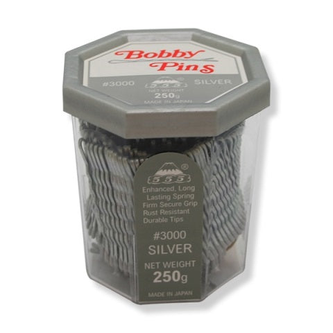 555 Bobby Pins 3 Inch 7000 Silver 170GM 555