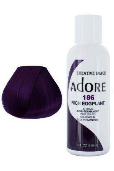 Adore Plus Semi Permanent Hair Colour Rich Egg Plant 118ML Adore