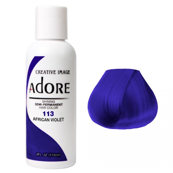 Adore Plus Semi Permanent Hair Color African Violet 118ML Adore