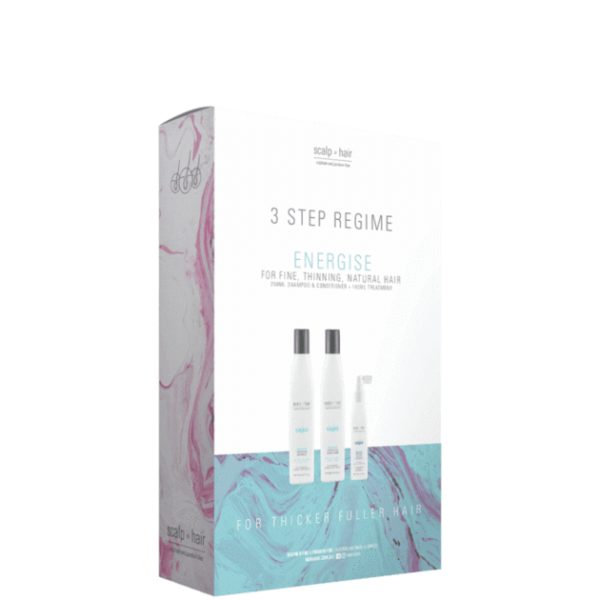 Nak Scalp And Hair 3 Step Regime Energise For Fine Thinning Natural Hair Nak