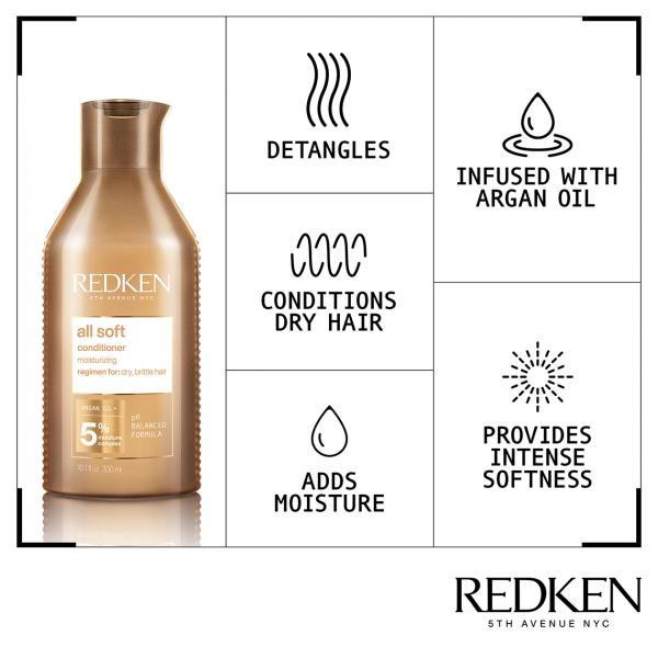 Redken All Soft Moisturising Hydrating Conditioner 300ML