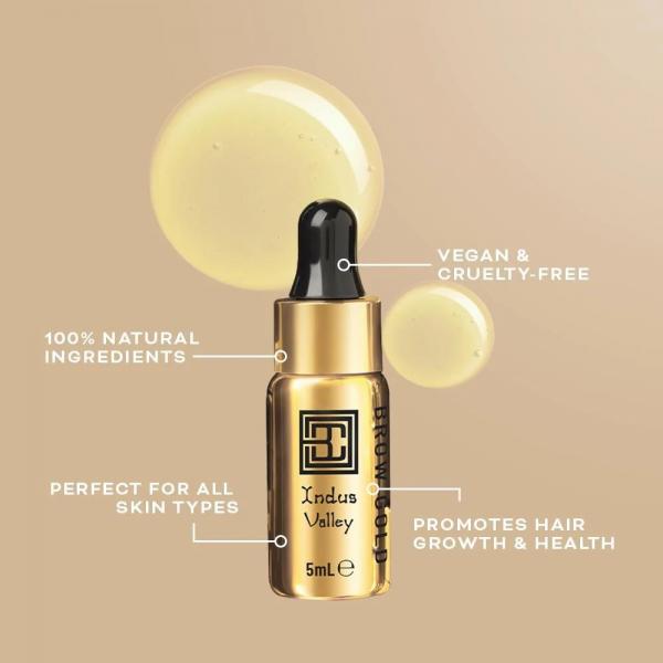 Brow Code Brow Gold Stimulating Brow Oil 100% Natural 5ML