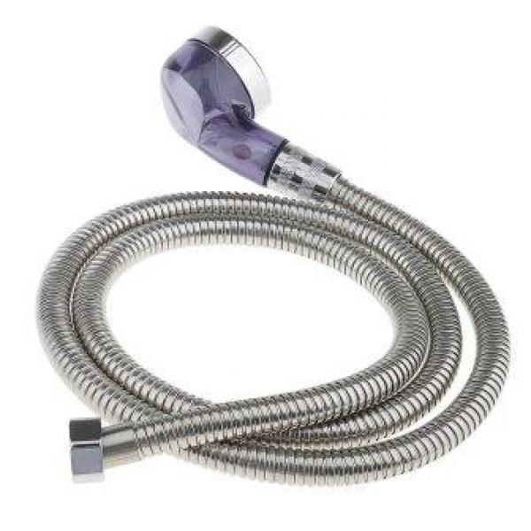 Finishing Touch Echoo Clear Small Water Saver Tap Head With Stainless Steel Flex Hose