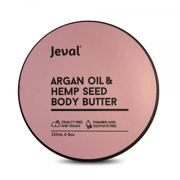 Jeval Skin Butter With Argan Oil And Hemp Seed Sulphate And Paraben Free 235ML