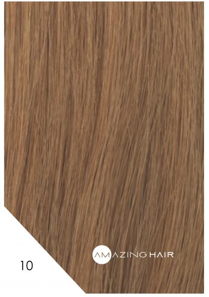 Amazing Hair Clip In Extensions 7 Piece 20 Inch Colour #10 Caramel 100% Human Remy Hair