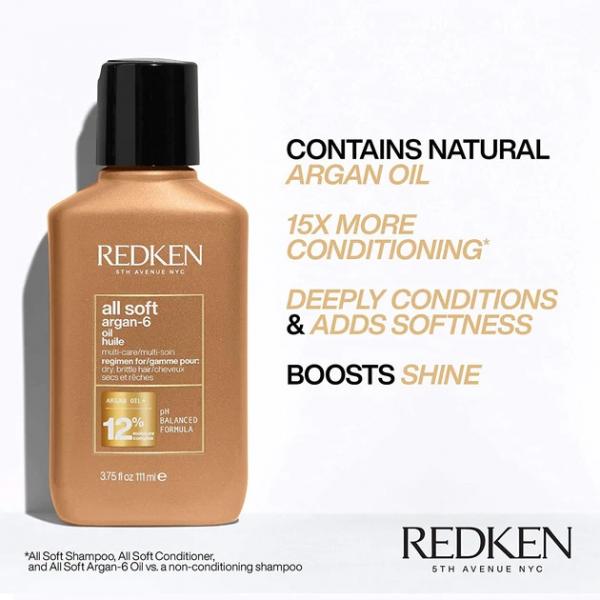 Redken All Soft Argan-6 Oil Huile Multi Care 111ML Redken