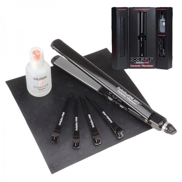 Babyliss Pro XPT Black Straightening Iron Ceramic Titanium Kit Babyliss