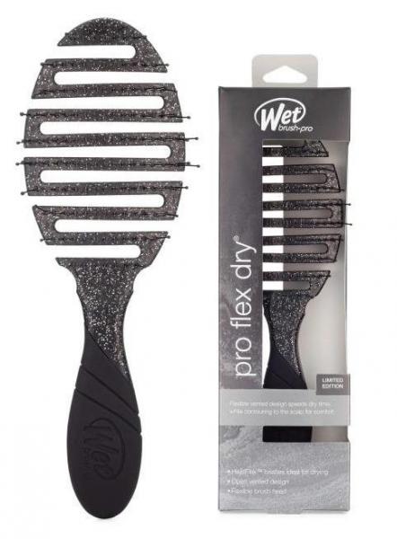 Wet Brush Pro Flex Dry Detangler Paddle Mineral Sparkle Charcoal