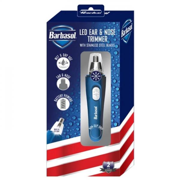 Barbasol USA LED Ear And nose Trimmer With Stainless Steel Blades 2 Years Warranty Barbasol