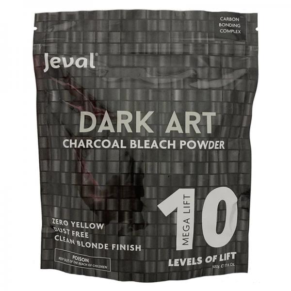 Jeval Dark Art Bleach Charcoal 10 Level Lift 500GM Jeval