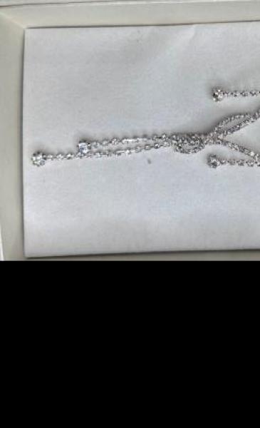Princess Silver Crystal Necklace Collections With Earrings Finishing Touch Wangaratta