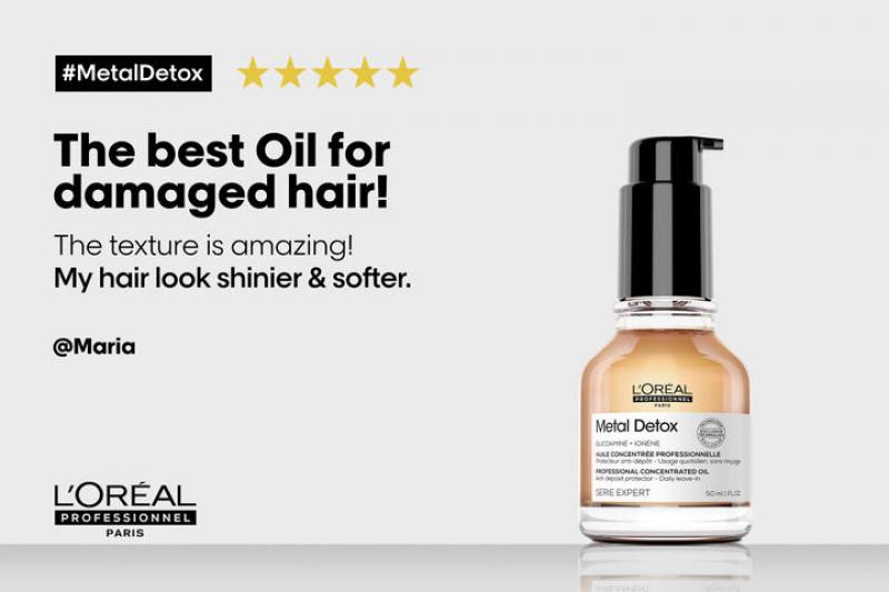 Loreal Professional Metal Detox Anti Deposit Protector Oil 50ML Loreal