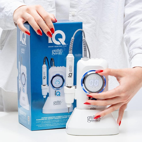 Gelish On The Go File IQ Hybrid Electric Nail Drill Machine Manicure Toe Beauty Salon Tool Gelish