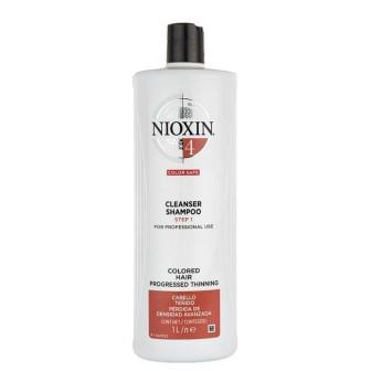 Wella Nioxin System 4 Cleanser Shampoo for Colored Hair Progressed Thinning Step 1 1L