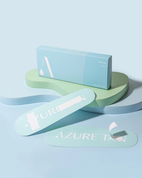 Azure Tan Sticky Feet 25 Pairs