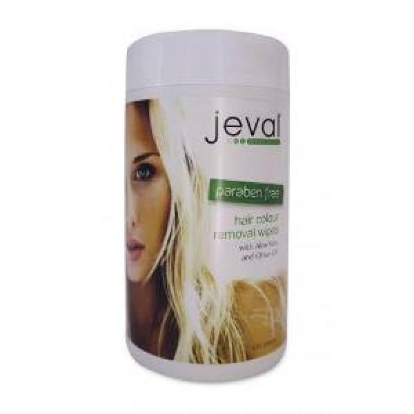 Jeval Hair Colour Removal Wipes With Aloe Vera And Olive Oil 100 Per Tub