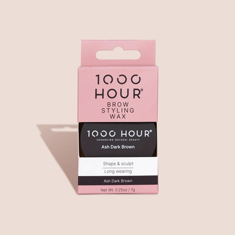 One Thousand 1000 Hour Ash Dark Brown Brow Styling Wax 7GM 1000 Hour