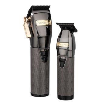 Babyliss Pro FX Gun Metal Clipper And Trimmer Set Duo Babyliss