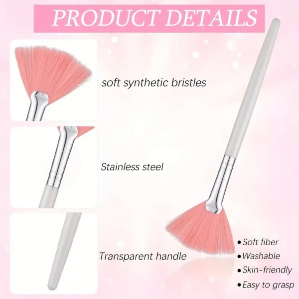 Ftw Small Mask Brush White With Pink Fan End Finishing Touch Wangaratta
