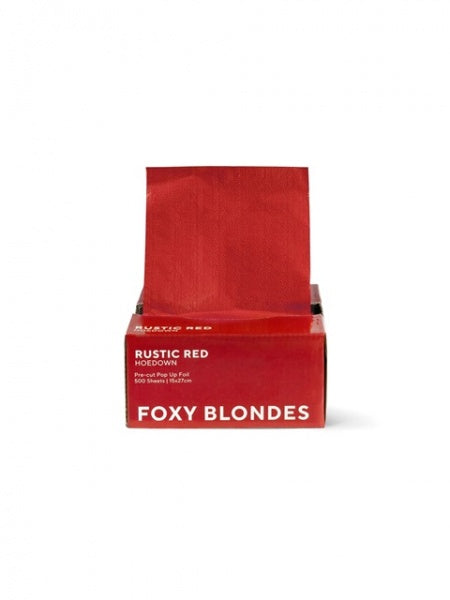 Foxy Blondes Rustic Red Hoedown Pop Up Foil 500 Sheets 15CM x 27CM Foxy Blondes