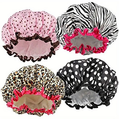 Gec Shower Beauty Cap Assorted Colours Double Lined Georgia Ella Cosmetics