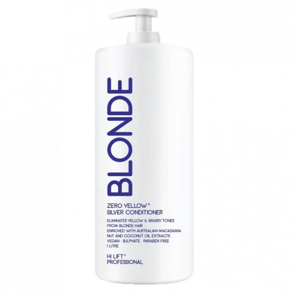 Hi Lift True Blonde Pure Silver Conditioner 100% Vegan Kakadu Plum Extract 1000ML Hi Lift