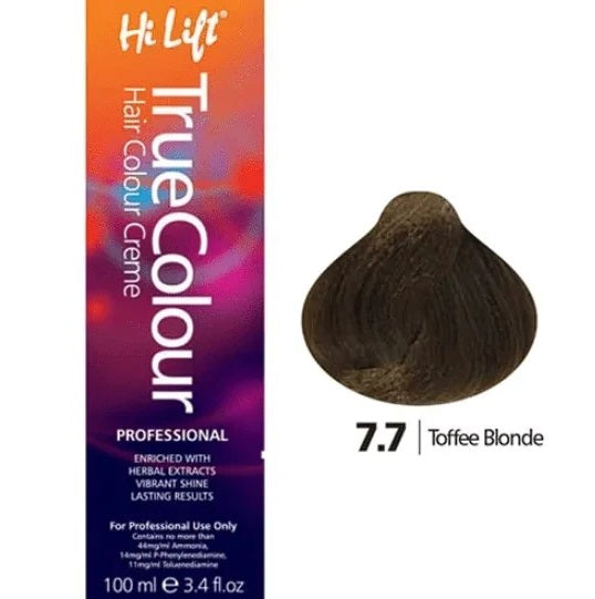 Hi Lift True Colour 7.7 Toffee Blonde 100ML Hi Lift