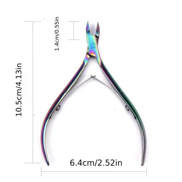 Indiana Nails Cuticle Nail Nipper 9MM Jaw Multi Color Indiana Nails