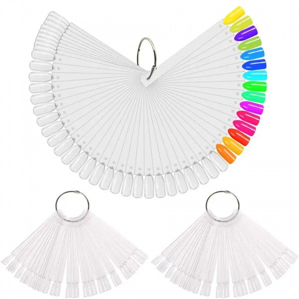 Indiana Nails Nail Swatches Display Ring Or Bar 50 Tips Clear Per Unit Indiana Nails
