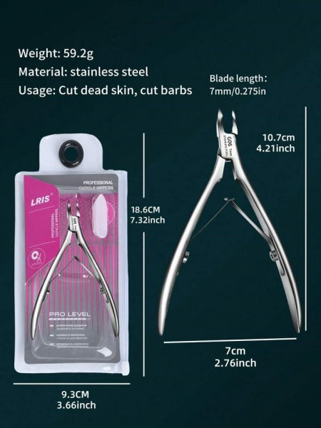 LRIS Professional Cuticle Nipper Stainless Steel 7MM Jaw Solingen
