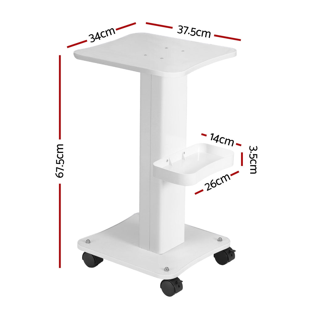 Embellir Salon Trolley Cart Spa Beauty Rolling Tray Hairdressing Storage Stand Finishing Touch Body Hair And Beauty Supplies