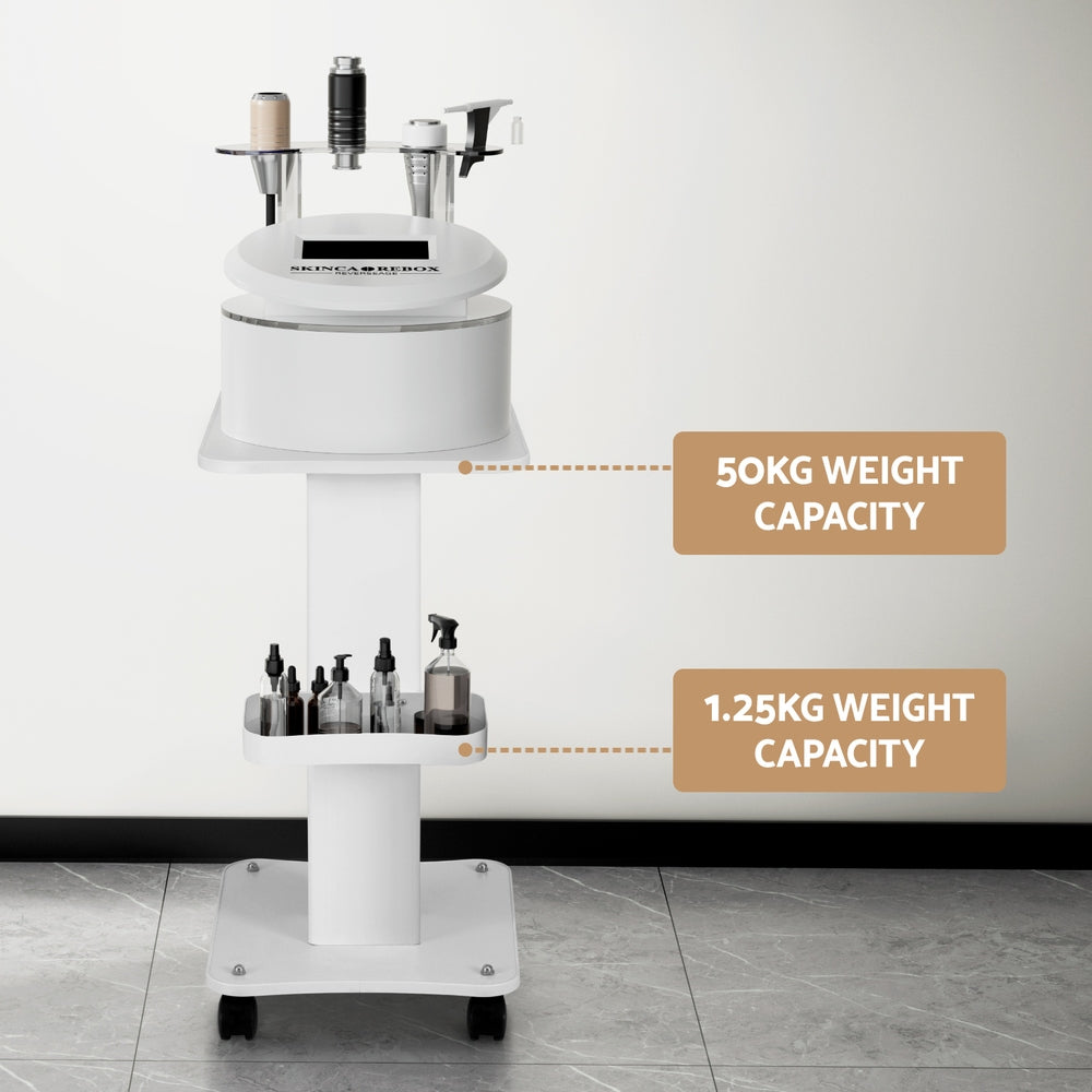 Embellir Salon Trolley Cart Spa Beauty Rolling Tray Hairdressing Storage Stand Finishing Touch Body Hair And Beauty Supplies