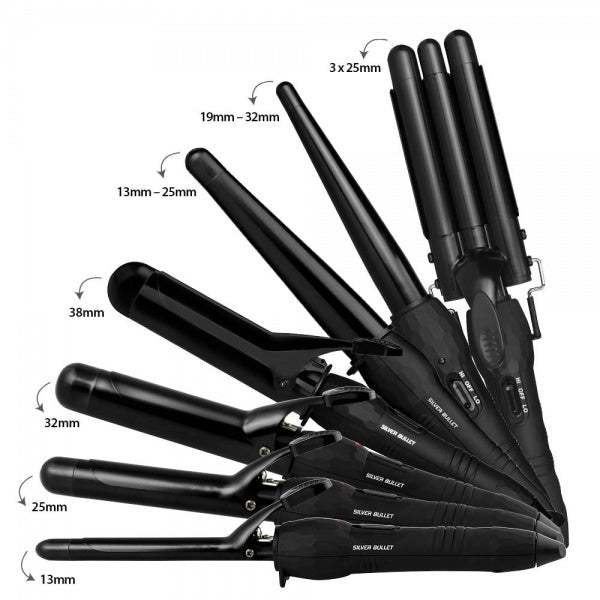 Silver Bullet City Chic Conical Black 19MM To 32MM Silver Bullet
