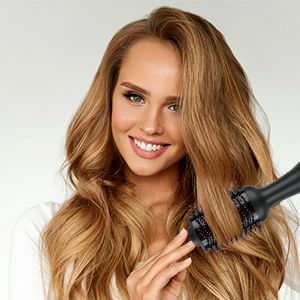 Hot Air One-Step Hair Dryer Negative Ion Anti-Frizz Blowout for Drying,Straightening, Curling and Volumizer (AU Plug) Finishing Touch Body Hair And Beauty Supplies