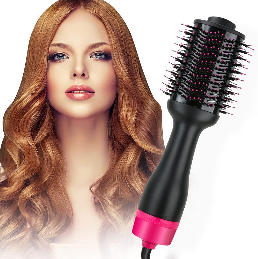 Hot Air One-Step Hair Dryer Negative Ion Anti-Frizz Blowout for Drying,Straightening, Curling and Volumizer (AU Plug) Finishing Touch Body Hair And Beauty Supplies
