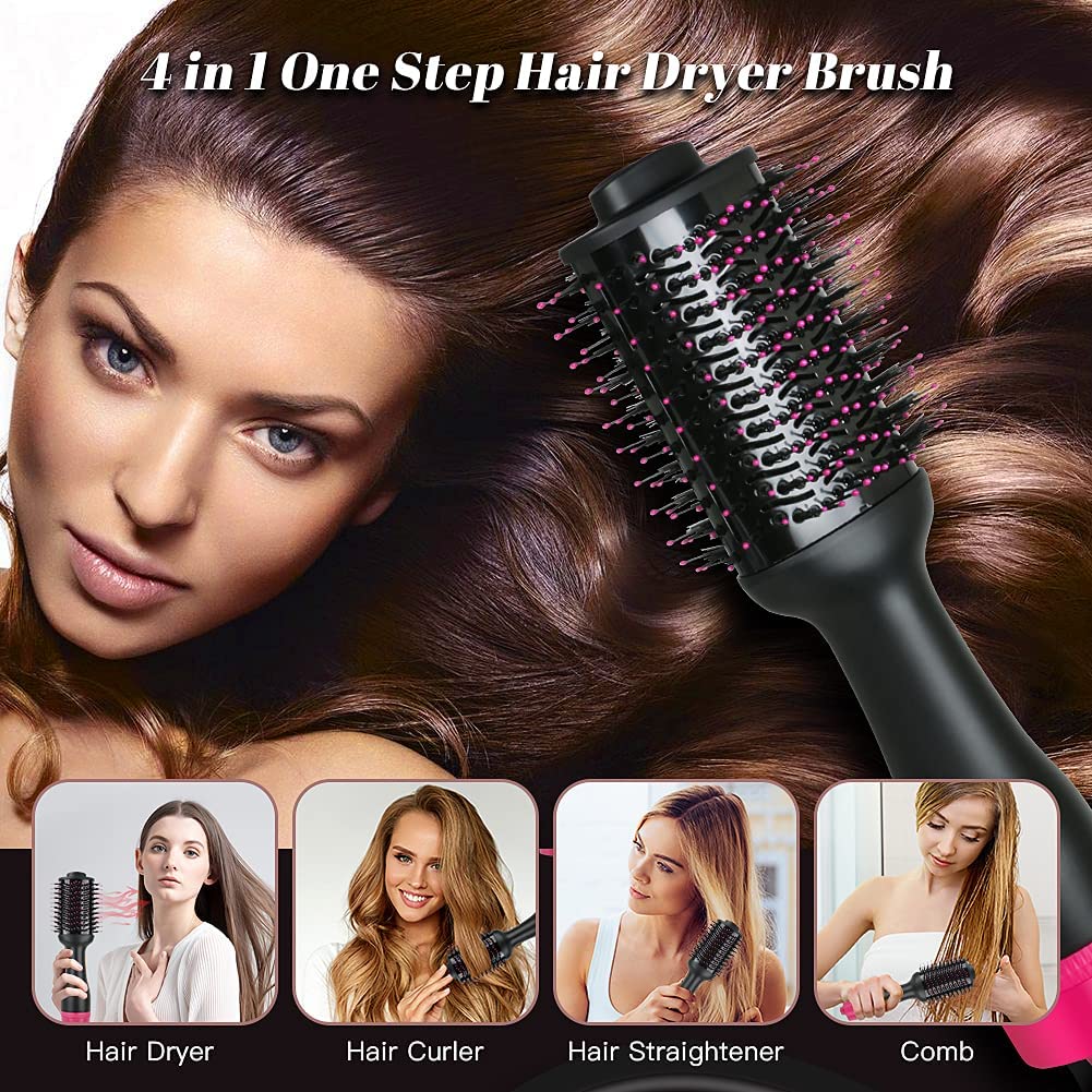 Hot Air One-Step Hair Dryer Negative Ion Anti-Frizz Blowout for Drying,Straightening, Curling and Volumizer (AU Plug) Finishing Touch Body Hair And Beauty Supplies