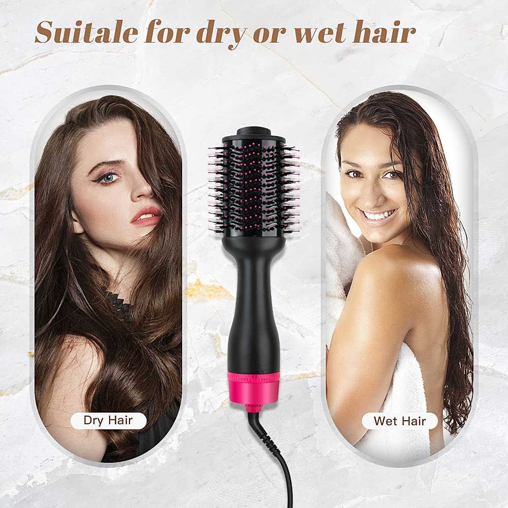 Hot Air One-Step Hair Dryer Negative Ion Anti-Frizz Blowout for Drying,Straightening, Curling and Volumizer (AU Plug) Finishing Touch Body Hair And Beauty Supplies