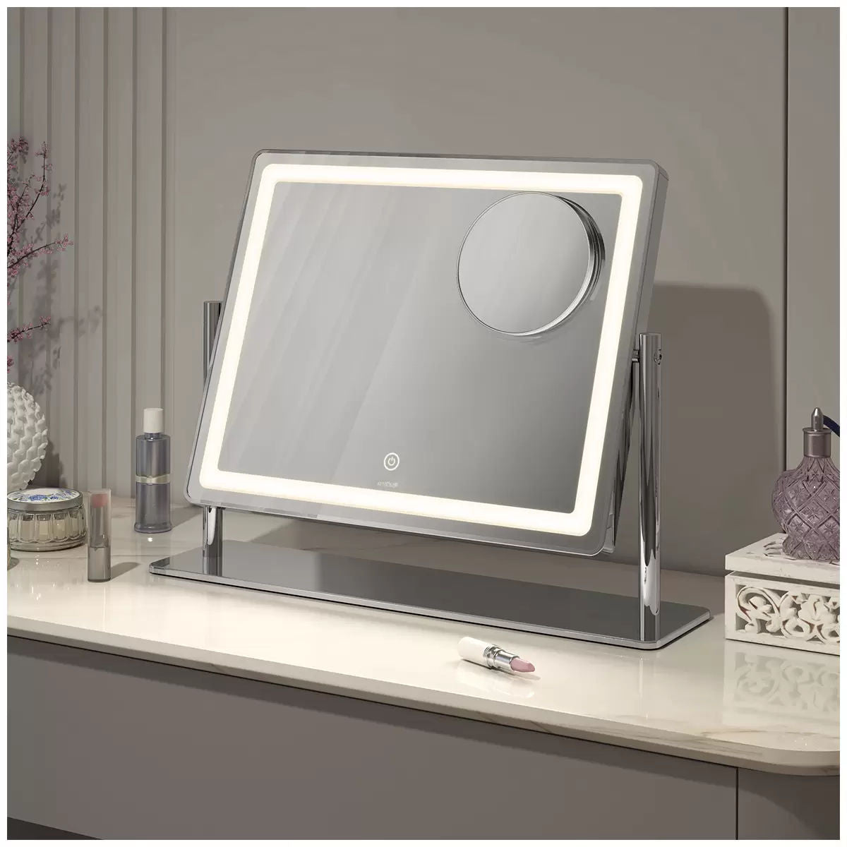 Aurea mini led cosmetic mirror Finishing Touch Body Hair And Beauty Supplies