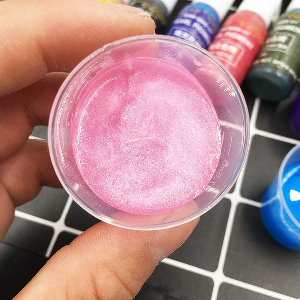12PcS Resin Liquid Pigment Colorant Pearl Coloring Dye Epoxy Resin Colorant DIY Finishing Touch Body Hair And Beauty Supplies