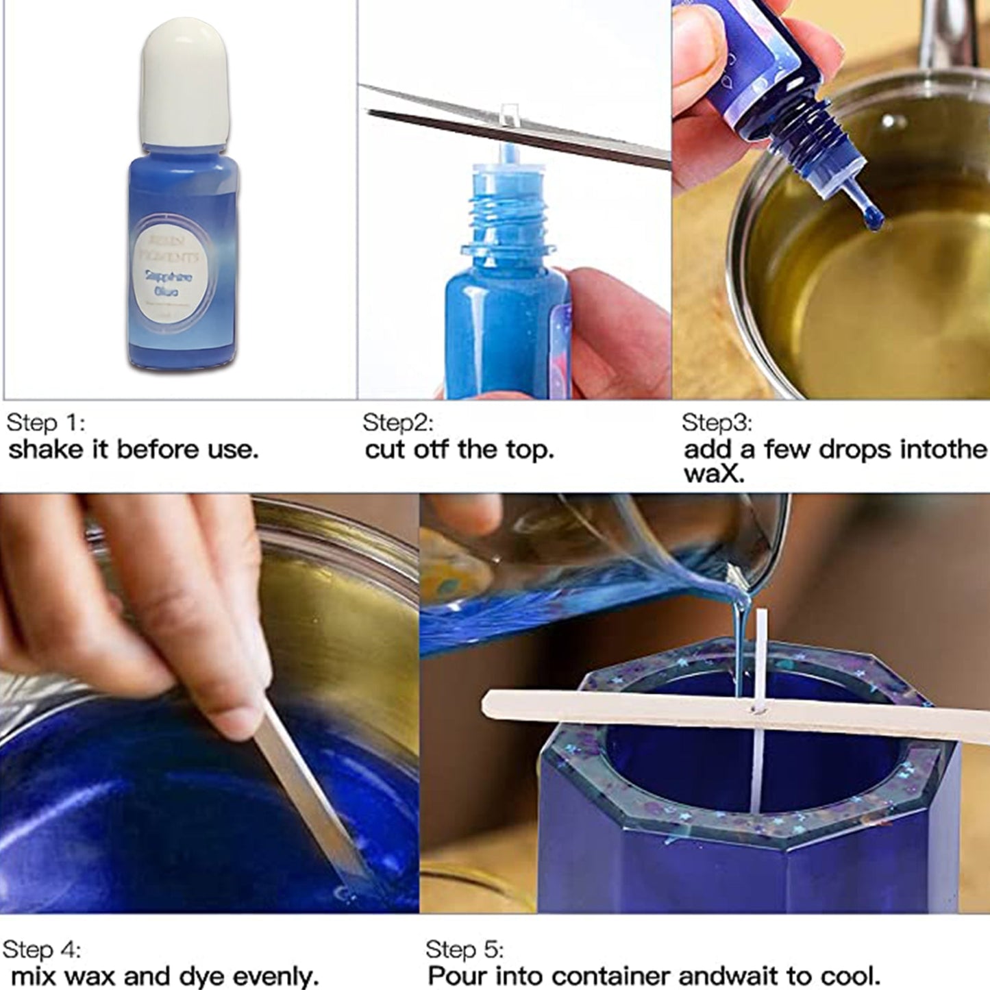 12PcS Resin Liquid Pigment Colorant Pearl Coloring Dye Epoxy Resin Colorant DIY Finishing Touch Body Hair And Beauty Supplies