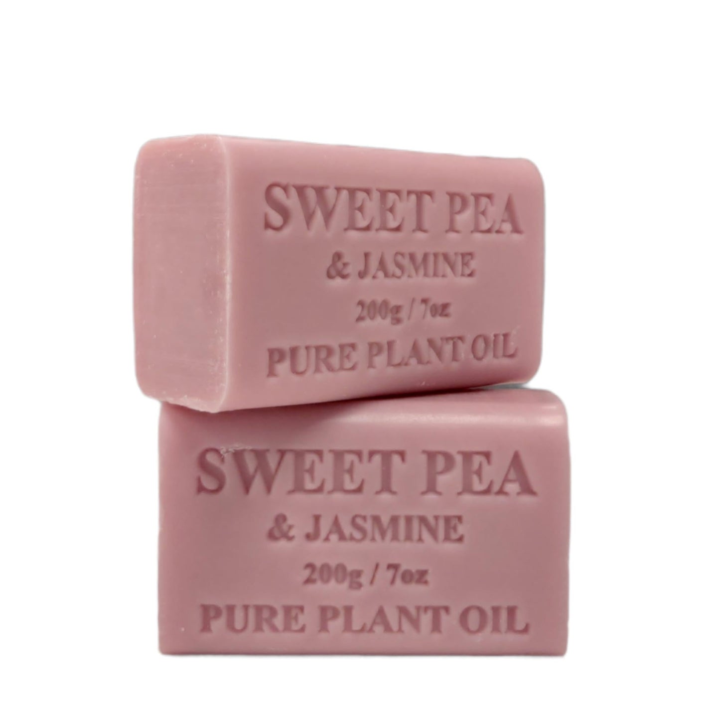 65x 200g Plant Oil Soap Sweet Pea Jasmine Scent Pure Natural Vegetable Base Bar Finishing Touch Body Hair And Beauty Supplies